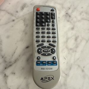 Original Apex RM-1010W OEM DVD Player Remote Control - Has Been Tested